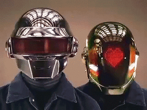 Daft Punk GIF. Meisje Liefde Artiesten Schattig Robot Ziek Gifs Daft punk Punk Rad Liefde hart 