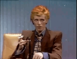 David Bowie GIF. Artiesten Dave Flirten Zonnebril Gifs David bowie 90s Swag 