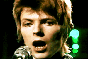 David Bowie GIF. Beroemdheden Artiesten Gifs David bowie &amp;#39;80 Mick jagger Dansen in de straat 