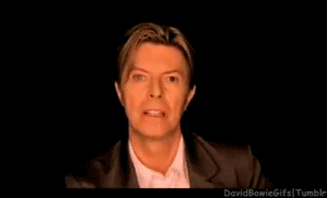 David Bowie GIF. Artiesten Gifs David bowie Lachend 