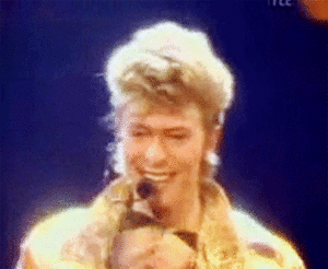 David Bowie GIF. Artiesten Gifs David bowie Geschokt Musicus 
