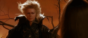 David Bowie GIF. Artiesten Gifs David bowie Labyrint Koboldkoning 