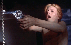 David Bowie GIF. Artiesten Gifs David bowie Muziekvideo Blue jean 