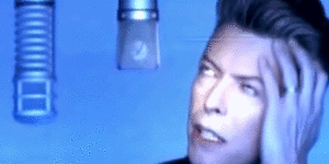 David Bowie GIF. Artiesten Kus Gifs David bowie Tilda swindon 