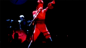 David Bowie GIF. Beroemdheden Artiesten Gifs David bowie Jazzin voor blauwe jean Schreeuwen lord byron Screamin lord b 