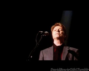David Bowie GIF. Artiesten Gifs David bowie Rebel rebel Diamanten honden 
