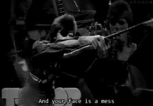 David Bowie GIF. Artiesten Gifs David bowie Mtv 