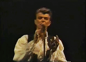 David Bowie GIF. Artiesten Gifs David bowie Knikkend Het eens zijn 