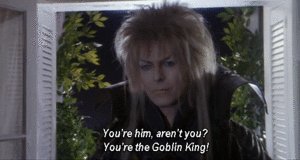 David Bowie GIF. Bioscoop Artiesten Gifs David bowie Labyrint 