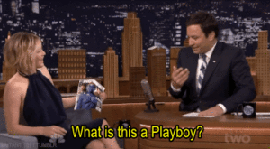 Jennifer Lawrence GIF. Gifs Filmsterren Jennifer lawrence Fallontonight En Xmen days of future past Jimmy fallon Tonight show 