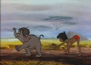 Olifant GIF. Dieren Kunst Olifant Kawaii Tovenaar Gifs Geanimeerde Illustratie Levitatie 