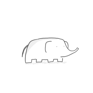 Olifant GIF. Dieren Kunst Olifant Gifs Schilderij 