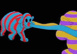 Olifant GIF. Dieren Olifant Gifs Psychadelic 