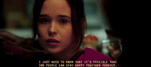 Ellen Page GIF. Film Gifs Filmsterren Ellen page Indie Juno 