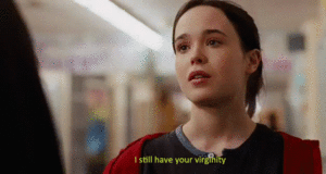 Ellen Page GIF. Gifs Filmsterren Ellen page The east Benji gifs Izzy 