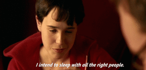Ellen Page GIF. Gifs Filmsterren Ellen page Stephen colbert The colbert report 