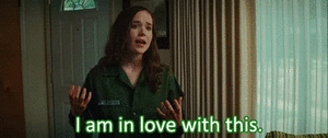 Ellen Page GIF. Film Gifs Filmsterren Ellen page Juno 