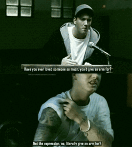 Eminem GIF. Artiesten Eminem Gifs Rap god 