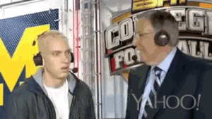 Eminem GIF. Muziek Sport Voetbal Artiesten Eminem Gifs Michigan 