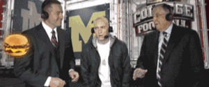 Eminem GIF. Voetbal Artiesten Eminem Lady Gifs Spel Cheeseburger 