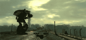 Fallout GIF. Games Landschap Gifs Fallout Neerslag nv Fnv Goodsprings 