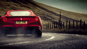 Ferrari GIF. Voertuigen Auto Water Ferrari Rood Gifs Auto&amp;#39;s Slow motion F12 S20e02 