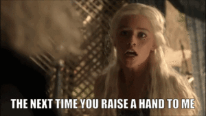 Game Of Thrones GIF. Games Game of thrones Gifs Bedreigen Badass Khaleesi 