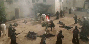 Game Of Thrones GIF. Games Game of thrones Tv Gifs Boog Kit harington Rose leslie Pijl Ygritte Dreigend 