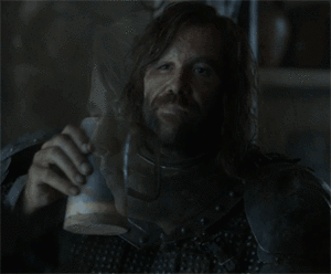 Game Of Thrones GIF. Bier Drinken Games Game of thrones Gifs De hond Puffen 