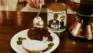 Hamburger GIF. Eten en drinken Vlees Film Lol Gifs Hamburger  Gif Wtf Afgrijzen Griezelig Wijnoogst Rhett hammersmith 