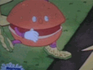 Hamburger GIF. Eten en drinken Gifs Hamburger Mametsubaki 
