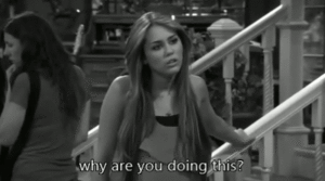 Hannah Montana GIF. Artiesten Hannah montana Miley cyrus Gifs Zwart en wit 