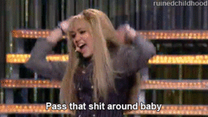 Hannah Montana GIF. Artiesten Hannah montana Miley cyrus Tv Gifs 
