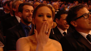 Jennifer Lawrence GIF. Gebit Gifs Filmsterren Jennifer lawrence Geen Borstelen 