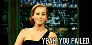 Jennifer Lawrence GIF. Gifs Filmsterren Jennifer lawrence Brutaal Wenk 