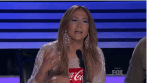 Jennifer Lopez GIF. Rechters Artiesten Jennifer lopez Punt Gifs Ja American idol 