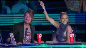 Jennifer Lopez GIF. Rechters Artiesten Jennifer lopez Punt Gifs Ja American idol 
