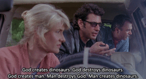 Jurassic Park GIF. Films en series Jurassic park Vervoer Gifs Velociraptor Overwinning Woah 