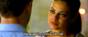 Mila Kunis GIF. Artiesten Justin timberlake Gifs Filmsterren Mila kunis Handdruk Vrienden met voordelen 
