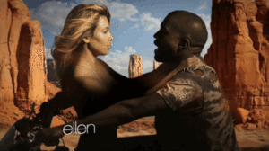 Kanye West GIF. Artiesten Gifs Kanye west Muziekvideo Kim kardashian Gebonden 2 Kimye 