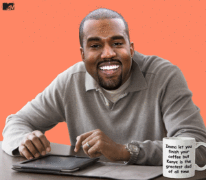 Kanye West GIF. Beroemdheden Artiesten Tv Gifs Kanye west Jimmy kimmel 