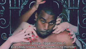 Kanye West GIF. Artiesten Gifs Kanye west Monster 