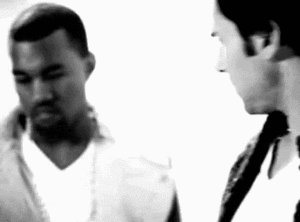 Kanye West GIF. Artiesten Gifs Kanye west Muziekvideo Kim kardashian Gebonden 2 Kimye 