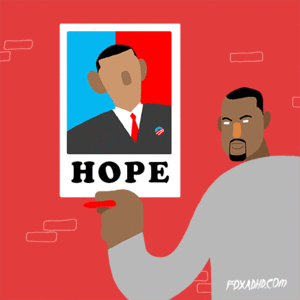 Kanye West GIF. Artiesten Kus Gifs Kanye west Flitsende lichten 