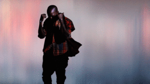 Kanye West GIF. Artiesten Gifs Kanye west Gelukkig Kim kardashian Grammys 2015 