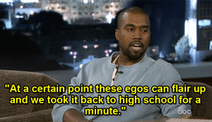 Kanye West GIF. Beroemdheden Artiesten Tv Gifs Kanye west Jimmy kimmel 