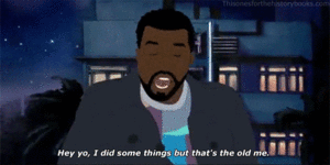 Kanye West GIF. Artiesten Kus Gifs Kanye west Flitsende lichten 