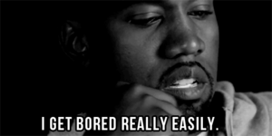 Kanye West GIF. Boos Artiesten Gifs Kanye west Flitsende lichten Dood maken Spike jonze Rita g 
