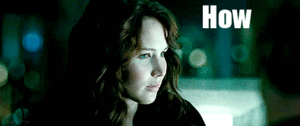 Jennifer Lawrence GIF. Gifs Filmsterren Jennifer lawrence Reactie Geen Katniss Wat dacht je van nee Geen kans 