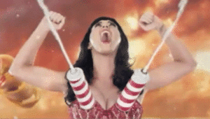 Katy Perry GIF. Artiesten Katy perry Gifs Opgewonden 